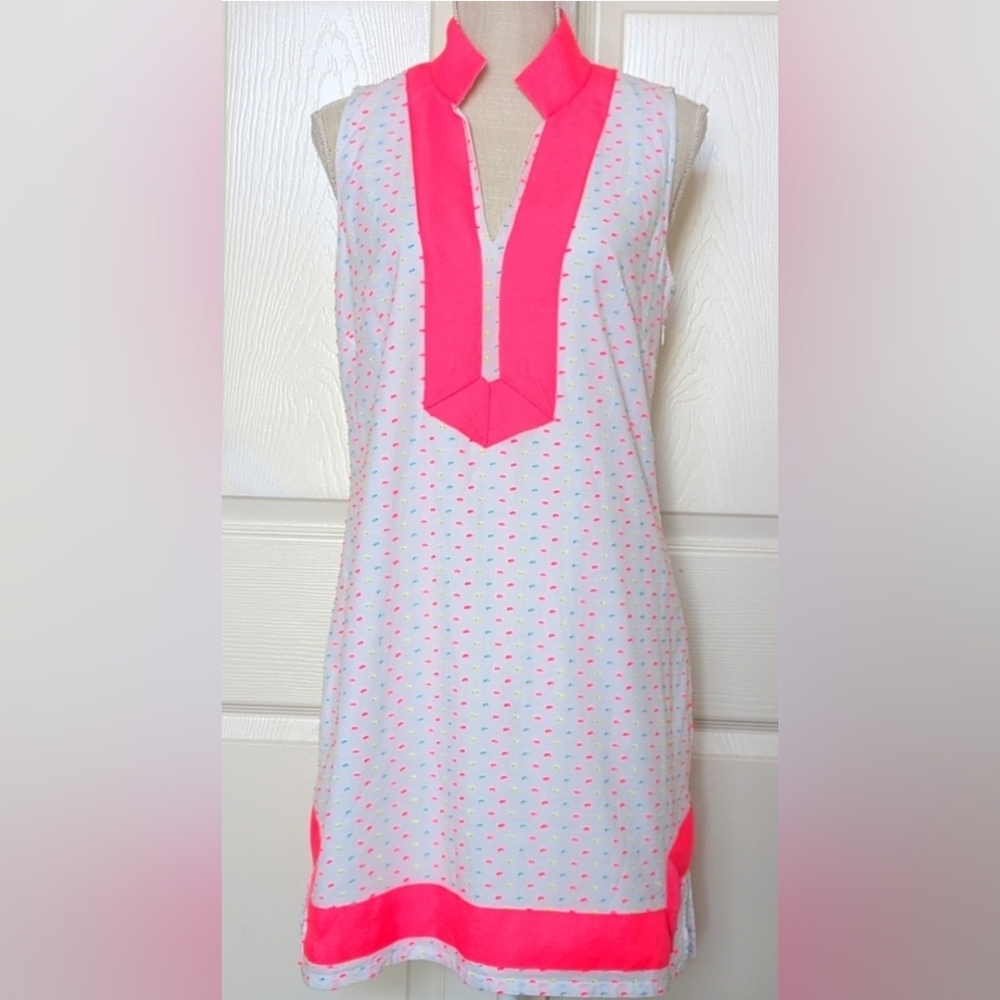Sail to Sabel Sleeveless Classic Tunic Dress.  Swim Cover Up.